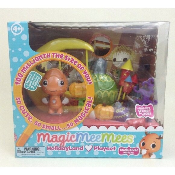 MagicMeeMees Holidayland Playset Figures Sparks Bitty Batty Magic Mee Mees Dolls - Picture 2 of 7